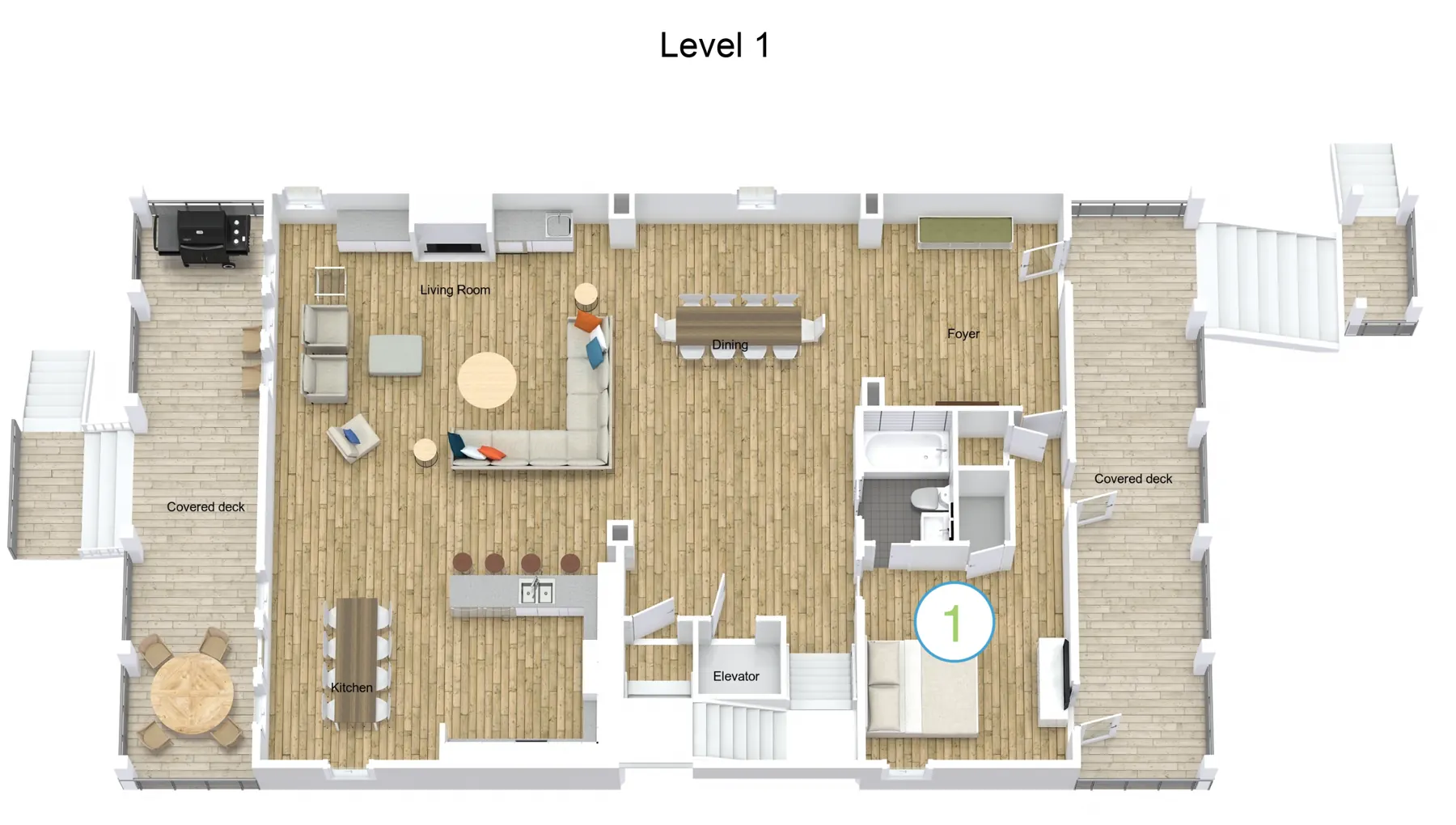First-floor plan of Seaclusion