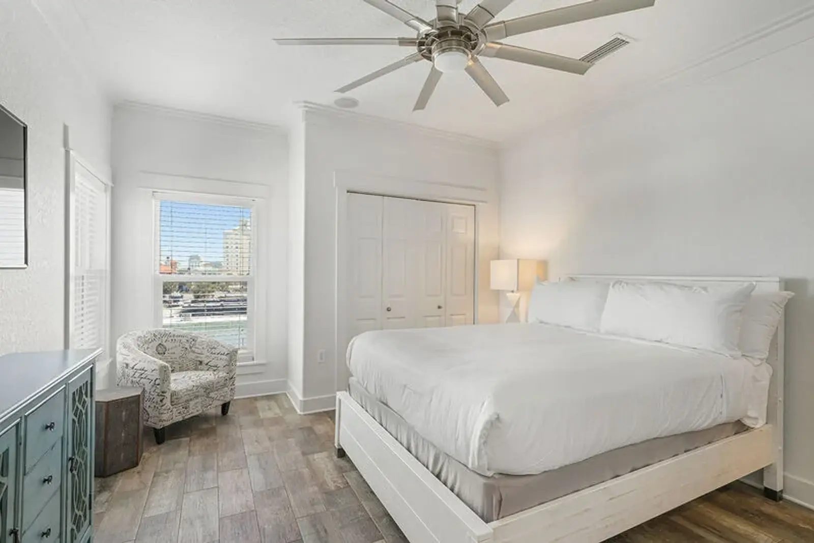 Bedroom with a king bed