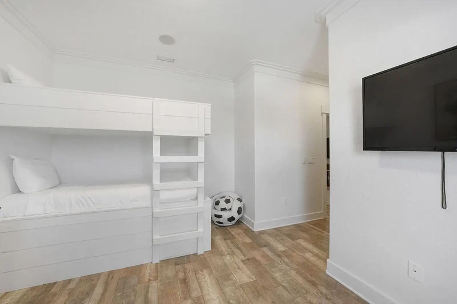 Bunk room with twin-over-twin bunk beds